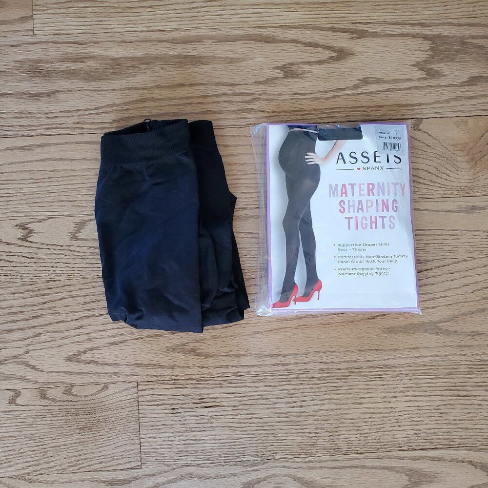 ASSETS SPANX Maternity Shaping Tights Lot of 2 Size 1 Fits Approx. XS - S